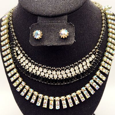 Sale Photo Thumbnail #214: Rhinestone Necklaces & Earrings