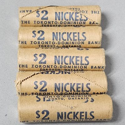 Sale Photo Thumbnail #26: Toronto-Dominion Bank Canada Nickel Rolls