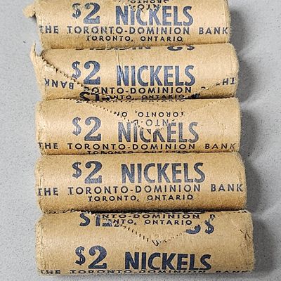 Sale Photo Thumbnail #27: Toronto-Dominion Bank CA Nickel  Rolls