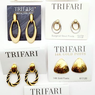 Sale Photo Thumbnail #245: Collection of Trifari  Earrings