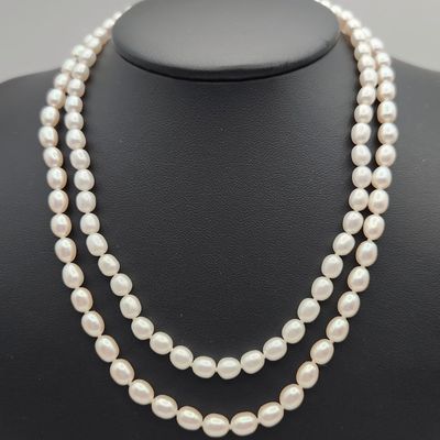 Sale Photo Thumbnail #373: Freshwater Pearl Necklaces Sterling Clasps