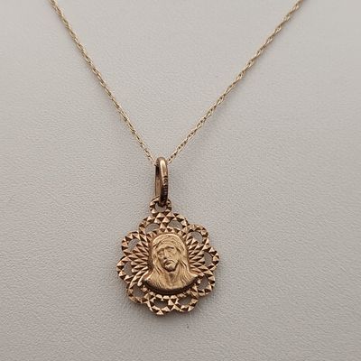 Sale Photo Thumbnail #260: 14K Pendant & 10K Gold Chain 2.6 Grams