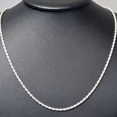 Sale Photo Thumbnail #328: Italian Sterling Rope Chain 9.0 Grams
