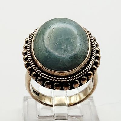 Sale Photo Thumbnail #232: Doug Paulus Sterling Chalcedony Ring 10 Grams
