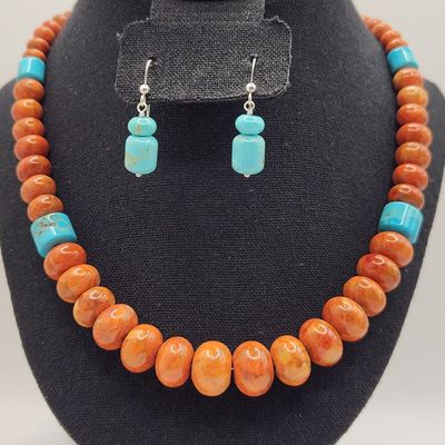 Sale Photo Thumbnail #290: Jay King Spiny Oyster & Turquoise Set
