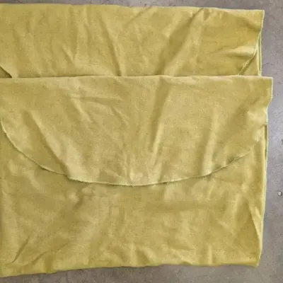 "Design Within Reach" Chartreuse Wool Pillow Covers
