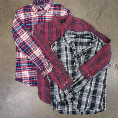 Pink Tone Plaid Shirts 