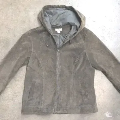 Olive Green Leather Jacket Christopher and Banks SZM