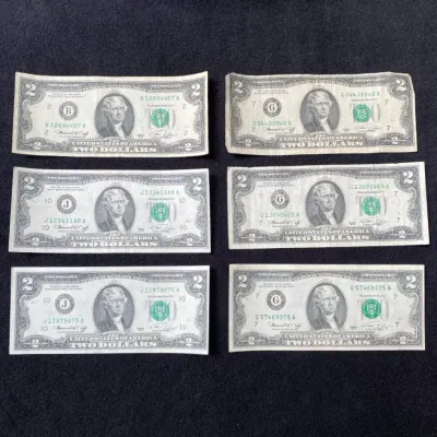 $2 Dollar Bill Collection #1