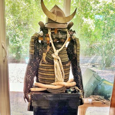 Traditional Japanese samurai armor, known historically as Tōsei-gusoku