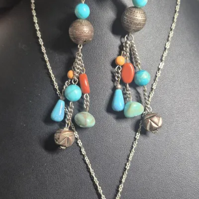 Lot 6 Custom match Fashioon Jewelry ~ 4 Necklaces & Earrings match