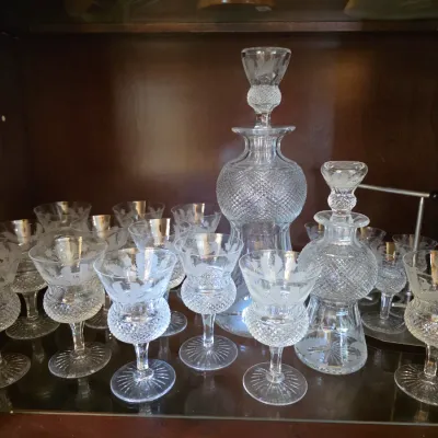 Vintage Edinburgh Crystal 'Thistle' Glassware