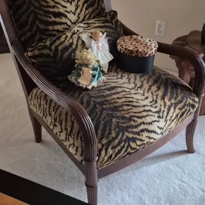 Sale Photo Thumbnail #11: Zebra print chairs