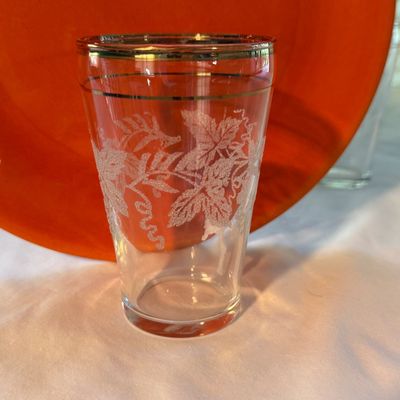 Sale Photo Thumbnail #58: .with hold gold rimmed glassware