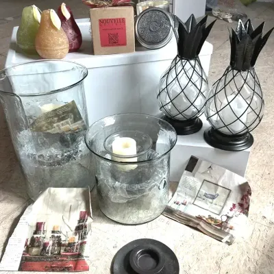 Assorted Candles/Candle Holders