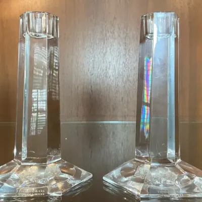 Tiffany & Co. Crystal Candlesticks- Pair