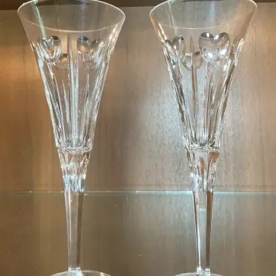 Waterford Crystal Champagne Flutes- Pair