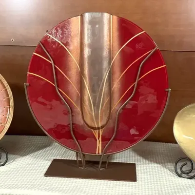 Decorative Display Plates And Vase