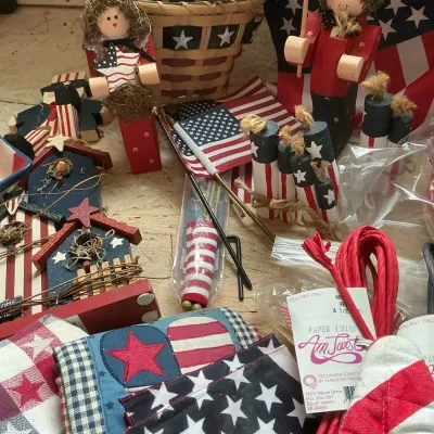 Large Lot Of July 4th Decor