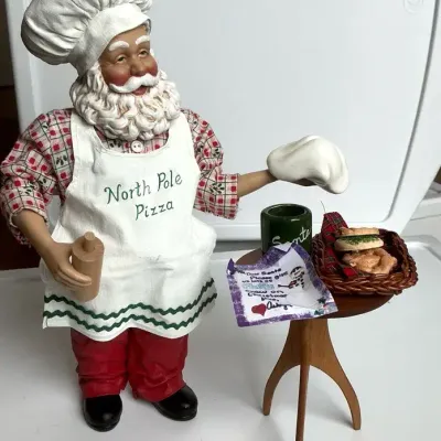 Possible Dreams Ltd Santa Figurine With Table