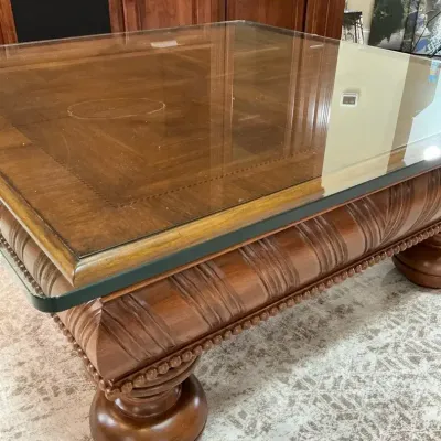 Oversized Wooden Coffee Table 