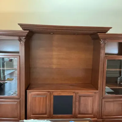 Large Traditional Wood Entertainment Center 