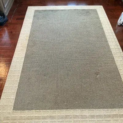 Large Neutral Geometric Area Rug