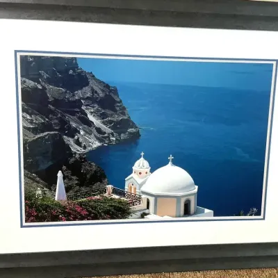 Santorini, Greece Framed Photograph - Signed