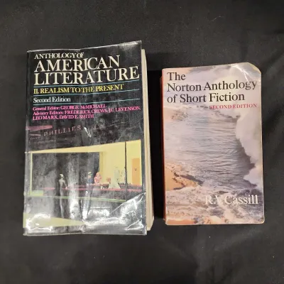 2 Anthologies - Norton Anthology Of Short Fiction, Anthology Of American Literature 