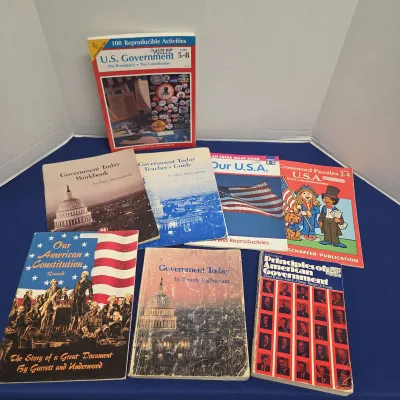 Vintage U.S. Government and American History Educational Books