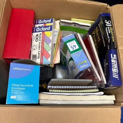 Office Supplies - Index Cards, Sheet Protectors, Envelopes, Notepads, Labels