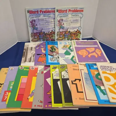 Vintage Educational Materials & Teacher Resources - Math & Fractions, Time & Money