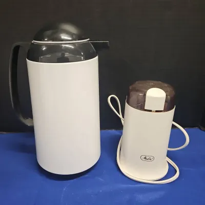 Morning Brew Vintage Style With A DAS Thermal Insulated Carafe And Melitta Coffee Grinder