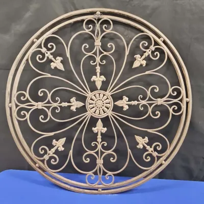 Ravenna Style Hanging Round Wall Antique Bronze Metal Medallion - Wall Art