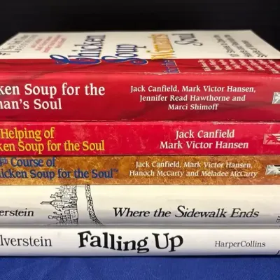 Feel Good Read Aloud Books - 2 Shel Silverstein Poetry Hardback + 3 Chicken Soup For The Soul