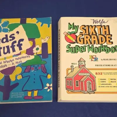 Vintage Educational Workbooks - Bearl Brooks "My Sixth Grade Super Workbook", Kids' Stuff