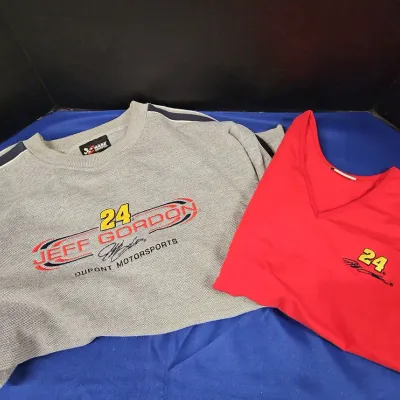 Vintage NASCAR Jeff Gordon Chase Authentics Clothing - Unisex Premium Sweater, Womens V Neck Top