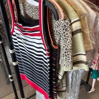 7 Women’s Casual Corner Tops - M/L, Striped Tanks 1 NWT, Silk Floral Blouse, Solids