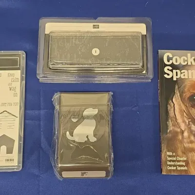 Stampin' Up Dogs! - Happy Tails Photopolymer Stamp Set, Dog Builder Punch, Clear Block
