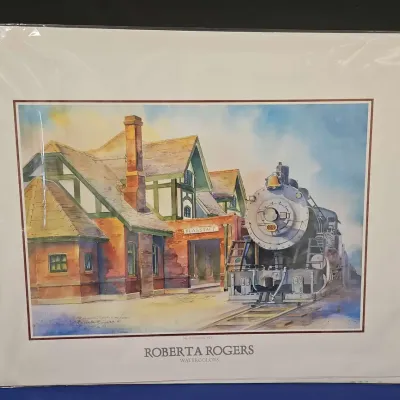 Vintage 1998 Roberta Roger's Water Colors Art Print, No 29 Heading West Flagstaff AZ