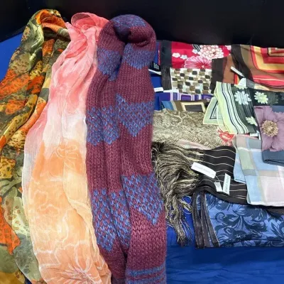 Vibrant Scarves - Casual Corner Silk 3 NWT, Echo, Preston York