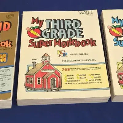 Vintage Bearl Brooks Comprehensive Workbooks - 2nd Grade, 3rd Grade, 4th Grade