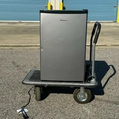 Sale Photo Thumbnail #32: Hisense compact mini refrigerator in a stainless steel finish