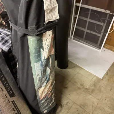 Sale Photo Thumbnail #80: Coleman 12 ft. x 12 ft. wide base canopy packed in its original black zippered carrying case.