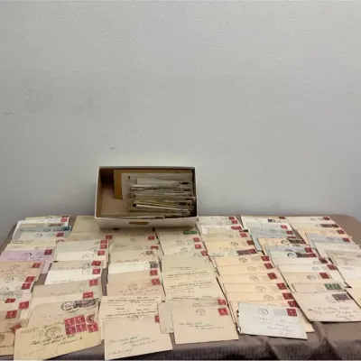 1920s Correspondence Archive 150+  Stamps 
