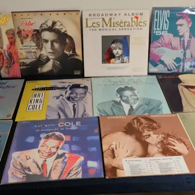 Miscellaneous LP Collection: Nat King Cole, Elvis, Barbara Streisand, Mae West & More