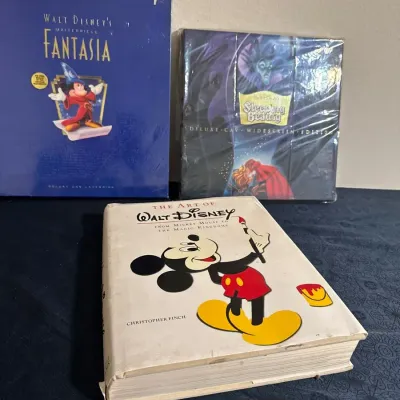 Sleeping Beauty, Fantasia  Laser Discs And Art Of Walt Disney Book