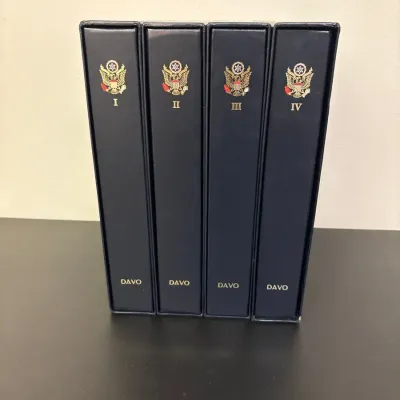 DAVO United States stamp albums, Volumes I, II, III, and IV