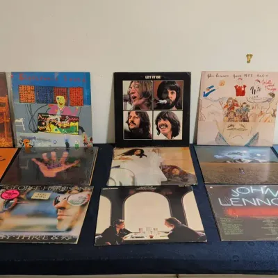 Beatles Let It Be, George Harrison, John Lennon & Yoko Ono Collection Of LPs 