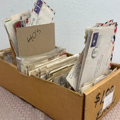 Huge Box Lot 1930s-1940s US Covers Airmail Accumulation 200+ Pieces